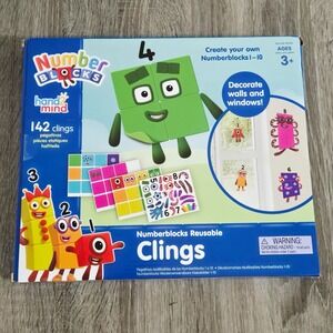 Numberblocks Reusable Clings Character Decals Math Learning Sheet Stickers